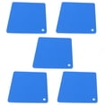 thumbnail image 4 of 5pcs Silicone Pot Holders Mat Heat Resistant Anti Slip Square Honeycomb Trivet Mat Hot Pads for Kitchen Counter Blue, 4 of 12