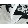 thumbnail image 4 of Ambesonne Bear Quilted Bedspread Set 3 Pcs, Wildlife Mammal Silhouette, King Size, Black White, 4 of 5