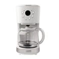 thumbnail image 1 of HADEN Cafetera, Cafetera de Goteo Programable de 12 Tazas con Función de Apagado Automático y Filtro de Agua Lavable Reutilizable, Marfil y Cromo, 1 of 5
