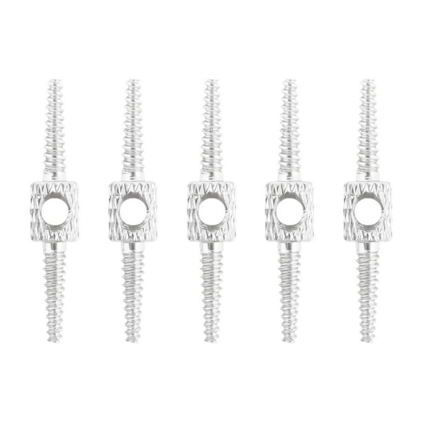 5 piezas de carcasa de cable de cambio de freno de bicicleta Colamx Adaptador de reparación de tubería de aceite resistente Plata