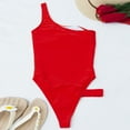 thumbnail image 6 of Women's One Piece Swimsuits Sexy V Neck Bathing Suit Open Back High Cut Swimwear, 6 of 6