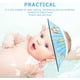 thumbnail image 4 of Baby shower cap TPE adjustable children's shower cap shampoo shower protection safety face shield, protective cap children, blue, 4 of 4