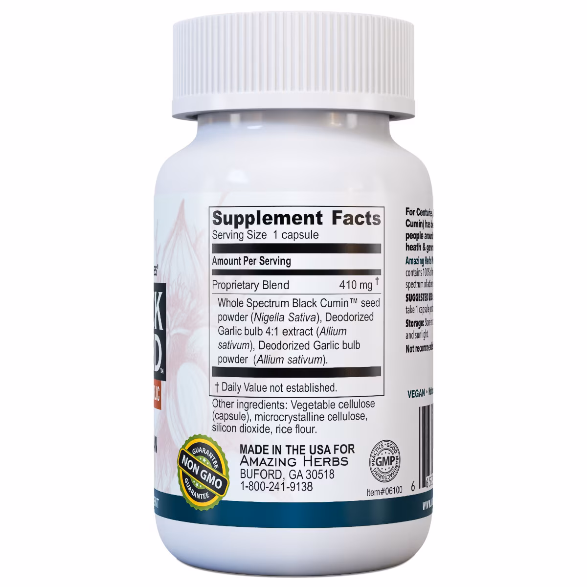 Amazing Herb Theramune Black Seed & Garlic, 100 Ct