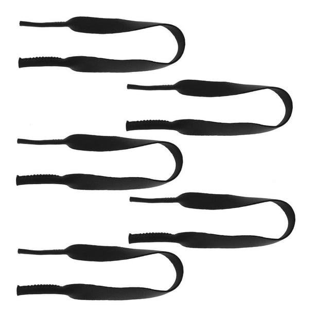5pcs Gafas de terre Vidrios De La Correa De Neopreno De Gafas-negro Cable De Banda Retenedora Cuello Yinane Retén de neopreno