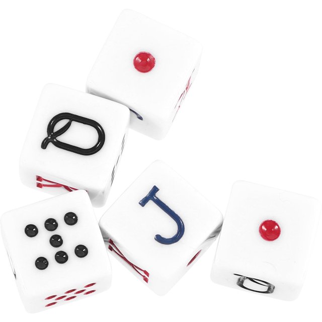 5 dados de póquer para juegos de cartas, dados de entretenimiento para bares, pubs y clubes