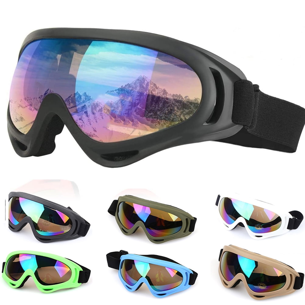 VERENIX Adjustable UV Protection Windproof Dustproof Outdoor Sports Ski Glasses,Snowboard Goggles Skate Glasses ，CS Army Tactical Military Goggles to Prevent Particulates 