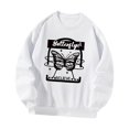 thumbnail image 1 of Sudadera con cuello redondo para mujer, jersey informal a la moda, Tops de manga larga para compras en la calle, regalo de año Nuevo y otoño , SG, 1 of 9
