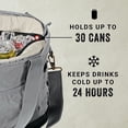 thumbnail image 4 of Coleman Backroads 30 Can Insulated Soft Sided Cooler Tote Bag, Gray, 4 of 7