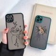 thumbnail image 2 of Line Art Sketch Flower Girl Funda protectora para teléfono para iPhone 12 11 13 14 Pro MAX X XS XR SE 2 6s 7 8 Plus Funda dura translúcida Tan Jianjun unisex, 2 of 2