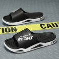 thumbnail image 2 of Men's Ultra Soft Slides Non-Slip Casual Slippers Open Toe Shoes Indoor Outdoor Beach Shower, 2 of 5