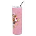 thumbnail image 3 of Carolines Treasures CK4194TBL20 Yorkshire Terrier Design1 Pink Flowers Stainless Steel 20 oz Skinny Tumbler 20 oz, 3 of 3