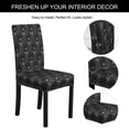 thumbnail image 5 of Unique Bargains Stretch Washable Chair Cover for Dining Room Slipcovers Black, 5 of 8