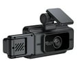 thumbnail image 2 of Danhjin Dash Cam Three Recordingl Dash Cam Front Inside Rear 1080P Driving Recorder for Cars Ir Night Vision Car Camera App Wifi Control Gravity Induction With 64G Card, 2 of 9
