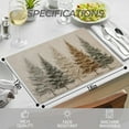 thumbnail image 3 of Christmas Tree Placemats, Winter Placemats, Rustic Christmas Xmas Table Mats Washable Placemat for Kitchen Dining Room Winter Holiday Party Decoration 12x18 Inch, 3 of 6