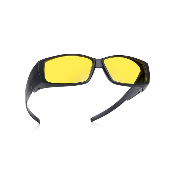 TINHAO HD Polarized Night Driving Glasses for Men Women Anti Glare Yellow Tinted Night Vision Glasses for Driving