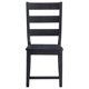 thumbnail image 4 of Newport escalera espalda madera comedor silla silla negro( set de 2), 4 of 7