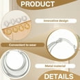 thumbnail image 7 of DESIGNICE Statement Earrings for Women,alloy Plated C-Shaped Hoop Drop Earrings,Earrings for Women Gift Sentiment,Style2, 7 of 7