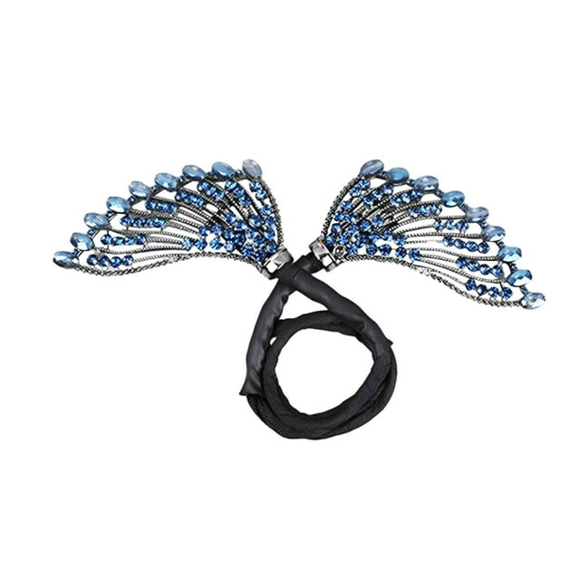 Moño para el cabello para niñas, diadema a la moda, fabricante de torceduras, pinza para el cabello brillante Flexible Estilo E Yuyangstore Moño