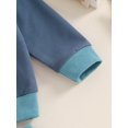 thumbnail image 7 of Suealasg Baby Boys Fall Outfits Set 6M 1T 2T 3T Toddler Boys Long Sleeve Sweatshirt and Sweatpants 2Pcs Casual Contrast Color Tracksuit Clothes for Kids Boys, 7 of 7