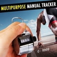 thumbnail image 4 of Metal Hand Tally Counter 4-Digit Tally Counters Mechanical Palm Counter Clicker Counter Handheld Pitch Click Counter Number Count for Row, People, Golf, Lap & Knitting, 4 of 9