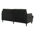 thumbnail image 5 of Dtwnek Modern 2 Seater Upholstered Fabric Loveseat Sofa Couch for Home, Bedroom, Living Room, Office, Black, 5 of 8