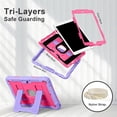 thumbnail image 3 of REQO 3-Layer Protective Case for iPad 9th/8th/7th Generation 10.2 Inch (2021-2019)：Built-in Kickstand, Military-Grade Drop Protection, with Pen Holder, 3 of 6