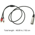 thumbnail image 2 of Raindrops Karaoke Audio Cable Microphone Cable Black Tinned Copper Wire 1Pcs, 2 of 8