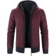 thumbnail image 1 of Suéter tipo cárdigan con capucha para hombre Nuevo forro polar engrosado en invierno Stand Col, 1 of 4