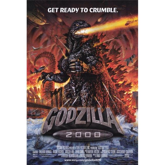 Posterazzi MOVIF8378 Godzilla Affiche de Film 2000 - 27 x 40 Po.