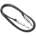 thumbnail image 1 of Stagg Deluxe - Cable para instrumentos de 1/4" 6,35 mm Jack a Jack, conectores resistentes, 1,5 m /, 1 of 10
