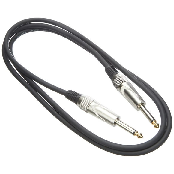 Stagg Deluxe - Cable para instrumentos de 1/4" 6,35 mm Jack a Jack, conectores resistentes, 1,5 m /