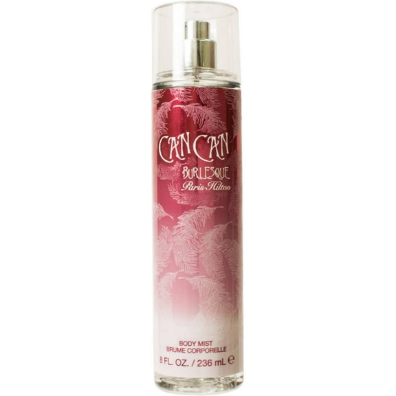 Paris Hilton Can Can Burlesque Body Mist Spray 8 oz (Pack of 4)