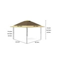 thumbnail image 2 of 12x12 Pop Up Gazebo Instant Canopy Tent with Netting 4 Stanbags Outdoor Shelter for Lawn, Garden, Backyard, Deck, 2 of 7