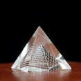 thumbnail image 4 of Adornos piramidales de cristal Cristal artificial Obsidiana Pirámide tetraédrica Torre de cristal Torre de cristal, 4 of 5