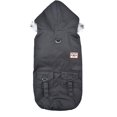 thumbnail image 2 of Zhuge Gabardina con capucha cálida para perros, chaqueta tipo parka cortavientos para clima frío (talla S, gris y negro), 2 of 5