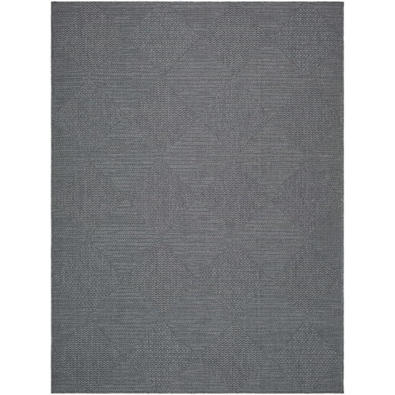 BoutiqueRugs Aulani Contemporary Area Rug - Outdoor Safe - Gray, Lunar Green - 5'3" x 7'