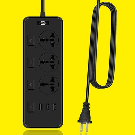2 Prong Power Strip Surge Protector 2 Prong with 3AC Outlets and 3 USB Charging
