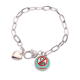 thumbnail image 1 of Logo de fumar causa cada esqueleto Pulsera de cadena de corazón joyería encanto moda, 1 of 3