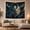 Cream Moon, variant on Cosmic Sun and Sacred Geometry Mandala in Starry Night Sky, Mystical Celestial for Space Lovers, Mystical Wall Art, Birthday Gift Tapestry Wall Hanging for Bedroom and Living Room
