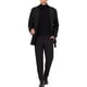 thumbnail image 2 of Abrigo de hombre Inspire Chic, de doble botonadura, con solapa, abrigo tipo trench con cinturón, negro, talla L, 2 of 7