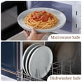 thumbnail image 6 of Vesteel Dinner Plates Set of 6, 10.2inch Ceramic Stoneware Sets for Home Restaurant, Large Dinnerware for Serving Steak, Pizza, Dishwasher & Microwave Safe, 6 of 8