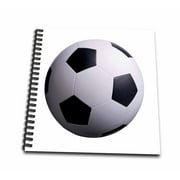 3dRose Soccer ball - Mini Notepad, 4 by 4-inch