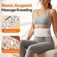 thumbnail image 4 of EMS Abdominal Massager Belt, Cordless Abdomen Muscle Stimulator with 3 Heat & 6 Massage Modes, Portable Slimming Body Shaping Massage Belt, Heated Belly Massager for Waist Abdomen Back Legs, White, 4 of 12