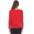 thumbnail image 3 of White Mark Women's Banded Dolman Top, 3 of 6