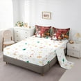 thumbnail image 5 of Manfei Merry Christmas Bedding Comforter Set 7pcs, Cartoon Snowman Full Bedding Set, Xmas Tree Gifts Fitted Sheet Flat Sheet, Lightweight Room Decor, 5 of 8