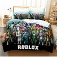 thumbnail image 1 of siniker Bedding Set Kids Quilt Cover 3D Cartoon Playing Bed Cover Set with Pillowcase and Zipper Closure, 1 of 2