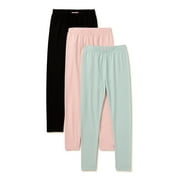 Freestyle Revolution Girls Knit Leggings, 3-Pack, Sizes 4-12