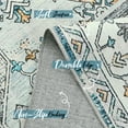 thumbnail image 7 of Homore Traditional Pattern Mystic Medallion Area Rug, 5' x 7', Blue, 7 of 7