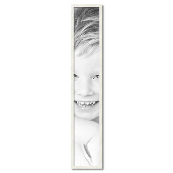 ArtToFrames 9x53 inch White Picture Frame, White 9" x 53" Wood Poster Frame (WOM-5140) 1234