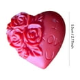 thumbnail image 2 of Lámpara de noche con forma de rosa en forma de corazón | Lámpara romántica de mesita de noche | Luz LED decorativa para dormitorio, sala de estar, habitación infantil | Conexión USB, 2 of 2
